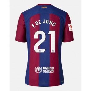 Barcelona Frenkie de Jong #21 Replika Hjemmebanetrøje 2023-24 Kortærmet